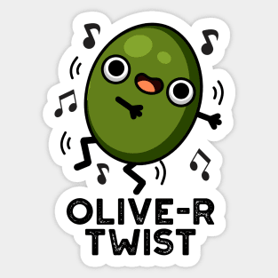 Olive-r Twist Cute Fruit Olive Pun Sticker